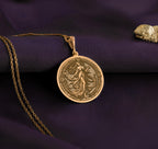 Persephone Pendant Necklace medallion, goddess-inspired amulet, and underworld queen talisman. This handcrafted piece celebrates Persephone’s duality as goddess of spring and ruler of the underworld, featuring a symbolic pomegranate charm. A must-have for Greek mythology fans, celestial jewelry collectors, and lovers of divine feminine energy.