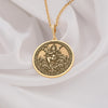 Gold Apsara Pendant - Divine Dancer Necklace for Women - Hindu Mythology Inspired Jewelry - Handmade Gold Apsara Charm - Unique Gold Apsara Necklace - Elegant Apsara Gold Pendant - Spiritual Gift for Women