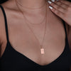 14K Solid Gold The Charity Tarot Necklace, Charity Silver Tarot Card Pendant, The Charity Tarot Charm, Dainty Tarot Card Necklace, Tarot Cat