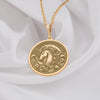 Elegant 14k Yellow Gold Unicorn Necklace Pendant for Women: This exquisite necklace features a beautifully detailed unicorn pendant crafted from luxurious 14 karat yellow gold. A timeless piece of fine jewelry, perfect for those who love mythical creatures, fantasy themes, and sophisticated gold accessories.