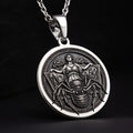 Arachne Spider Necklace: Sterling Silver with arachne necklace silver arachne talisman amulet - View 1