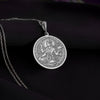 925 sterling silver Annapurna Deva necklace celebrating the goddess of nourishment and abundance. Meticulously handcrafted, this pendant blends spiritual symbolism and elegant design, ideal for meaningful gifts or personal spiritual connection.