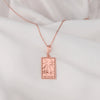 14 K Solid Gold Two of Cups Tarot Card Necklace, Two of Cups Silver Charm Pendant, Tarot Gift For Couple, Gifts for her on Valentine's