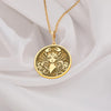 Cancer zodiac Sign Woman Necklace 14K Solid Gold. Zodiac necklace featuring intricate celestial design, perfect for astrology lovers. Ideal birthday or special occasion gift for Cancer sign women. Timeless gold astrology jewelry.