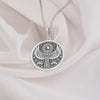 Sterling Silver Ankh Necklace showcasing an Egyptian life symbol pendant with winged details. Handmade spiritual jewelry, perfect for him, her, or any Egypt lover. Elegant silver charm for daily wear or as a thoughtful gift.