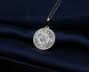 Silver Ocean Compass Necklace, Scope Charm Pendant, Personalizable Compass Necklace, Dainty Gold Scope Necklace, Voyager's Compass Pendant