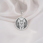 925 Sterling Silver Maine Coon Angel Cat Medallion showcasing beloved large breed with angel wings and heavenly halo. Detailed memorial coin pendant with fluffy coat and ornate feathers. Premium Maine Coon loss jewelry symbolizing eternal love.