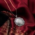 Bagalamukhi Yantra Spiritual Protection Necklace - 925 Sterling Silver