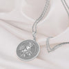 Solid Gold LagerthaCharm Necklace, Shield Maiden Silver Charm Pendant, Viking Lagertha Charm Necklace, Viking Women Pendant Gift