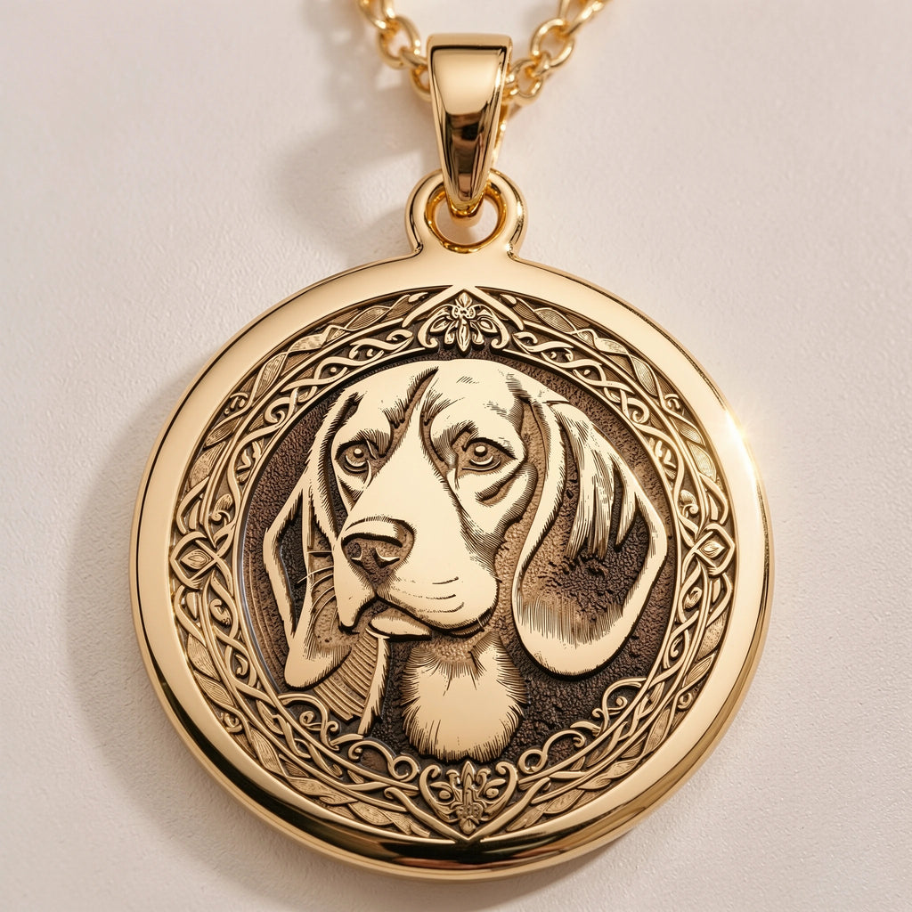 Beagle Dog Spirit Animal Pendant | Silver & Plated Options - Pet Parent Memorial Charm - Görsel 1, Animal Jewelry