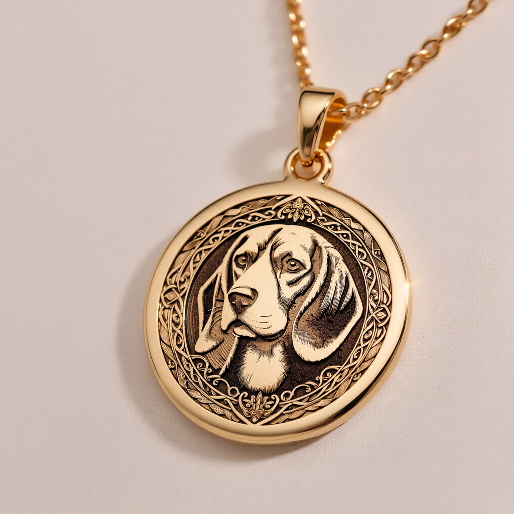 Beagle Dog Spirit Animal Pendant | Silver & Plated Options - Pet Parent Memorial Charm - Görsel 3, Animal Jewelry