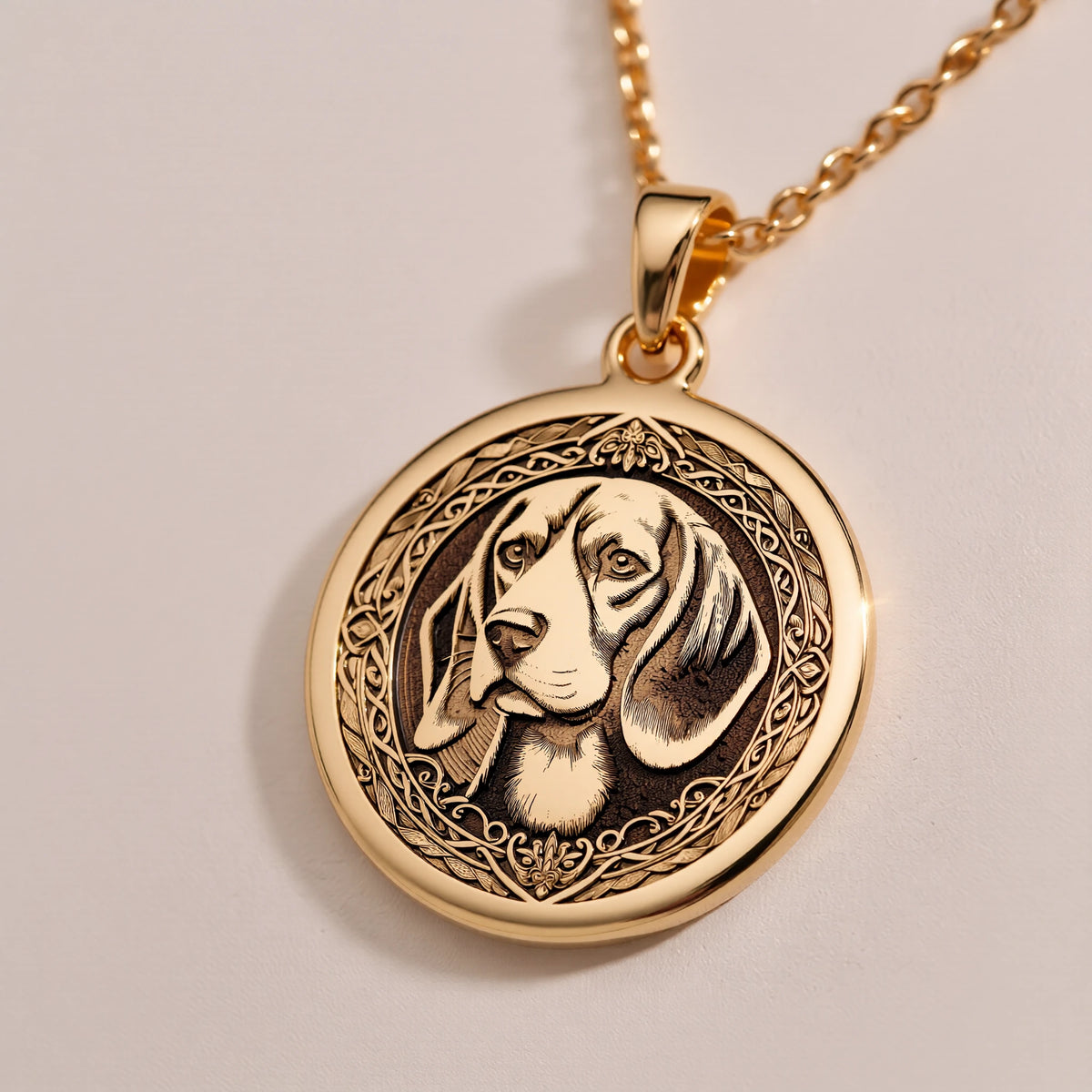 Beagle Dog Spirit Animal Pendant | Silver & Plated Options - Pet Parent Memorial Charm - Görsel 3, Animal Jewelry