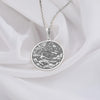Leo Woman Pendant Elegant Zodiac Lion Necklace for Astrology Lovers, Personalized Leo Zodiac Charm Necklace in Silver Perfect Gift for Leo Women, Silver Lion Medallion Necklace for Leo Women Astrology and Horoscope Jewelry,