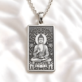 Buddha Meditation Pendant - 925 Sterling Silver