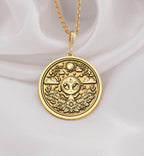 14K Solid Gold Alien Necklace with a detailed alien pendant. Space-themed jewelry for sci-fi lovers and astrology fans. Minimalist and polished, perfect for daily wear or as a unique gift for men or women.