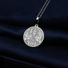 14K Solid Gold Sri Hanuman Charisa Charm Necklace, Silver Hanuman Sita Rama Necklace, Personalized Hanuman Charm Pendant, God of Strenght