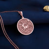Rose gold-plated Sagittarius charm men necklace, archer symbol pendant, zodiac jewelry, astrology charm, Sagittarius talisman, rose zodiac necklace, celestial jewelry, astrology necklace gift, free-spirited charm, Sagittarius pendant horoscope