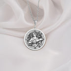 Sterling Silver Mnemosyne Necklace inspired by Greek mythology, symbolizing memory, wisdom, and inspiration. Perfect for thoughtful gifts and timeless style.