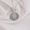 Couple Romantic charm silver necklace, Zeus and Hera love silver necklace, lovers silver medallion, Zeus Hera couple necklace, real silver romantic silver medallion, romantic gift for lovers, Greek gods romance charm, god and goddess jewelry.