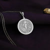 greek goddess Demeter silver pendant necklace – handcrafted Greek goddess pendant symbolizing fertility, harvest, motherhood, and abundance. Perfect mythology, spiritual, Wiccan, and boho jewelry gift for her.