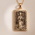Chess Bishop Strategist Pendant - 14K Solid Gold