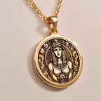 Cleopatra Pendant | Silver & Plated Options - Ancient Mythology History Buff Gift - Görsel 2, Cleopatra chain gift
