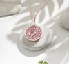 Rose gold peacock peafowl pendant necklace with delicate feather design. Unique rose gold jewelry for peacock enthusiasts, perfect for special occasions. Handmade rose gold necklace blending bold peacock symbolism with feminine elegance modern charm.
