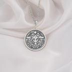 Silver Alien Necklace with a minimalist alien pendant. Perfect for astrology fans and space lovers. Lightweight and polished for everyday use. A unique sci-fi gift for men or women on birthdays or special events.