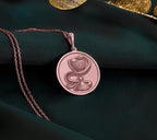 Rose Gold Plated Pharmacy Necklace, Healing Serpent Pendant, Bowl of Hygieia Symbol, Rose Gold Medical Jewelry. Perfect Snake and Cup Necklace for Pharmacist Gift, Apothecary Rose Gold Pendant, Pharmacy Graduation Gift, Health Professional Jewelry.