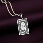 A striking 925 sterling silver Pomeranian charm. The art shows the celestial "Pom," a meaningful piece of jewelry for a pet owner.