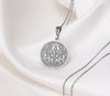 Surya silver Charm Pendant necklace - Radiant Sun God Necklace, Handmade Hindu Jewelry for Strength & Positivity, Hindu jewelry,Surya amulet, surya coin pendant, Surya talisman