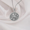 925 sterling silver Annapurna Deva necklace celebrating the goddess of nourishment and abundance. Meticulously handcrafted, this pendant blends spiritual symbolism and elegant design, ideal for meaningful gifts or personal spiritual connection.