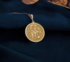 14K solid gold Durga Maa pendant necklace, Hindu goddess jewelry, divine feminine power, handcrafted gold charm, spiritual protection amulet, luxury 14K gold jewelry, religious necklace, powerful gold Durga pendant