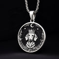 Dachshund King Portrait Pendant - 925 Sterling Silver