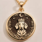 Dachshund King Portrait Pendant | Silver & Plated Options - Pet Memorial Spirit Animal - Görsel 1, Celestial Pet