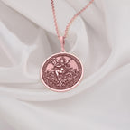 Rose Gold Apsara Pendant,Hindu Dancer Necklace for Women, Mythology Inspired Rose Gold Jewelry  Handmade Rose Gold, Apsara Charm, Elegant Rose Gold Apsara Pendant, Spiritual Jewelry Gift for Women