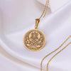 Brahma 14K Solid Gold Pendant, Hindu God Brahma, Gift for Hindu Brahman, Trimurti Gold Charm Necklace, Brahma Silver Necklace, Hindu jewelry