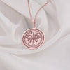 World Compass coin rose gold pendant necklace, Globe traveler charm, Travel-inspired jewelry, Explorer compass necklace