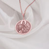 Parvati Rose Gold Charm Pendant, Rose Gold Hindu Goddess Charm, Parvati Rose Gold Plated Pendant, Spiritual Parvati Rose Gold Necklace, Goddess Parvati Rose Gold Jewelry, Rose Gold Parvati Charm Necklace