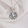 925 Sterling Silver Capricorn Necklace – Minimalist zodiac pendant for women. Handmade astrology jewelry with delicate floral details. Ideal gift for Capricorn birthdays, celestial star sign charm for her in elegant and timeless silver.