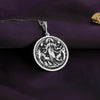 Silver Hecate charm pendant showcasing the triple moon goddess, a sacred symbol of magic, transformation, and divine intuition. Crafted for spiritual seekers, witches, and those drawn to lunar energy, this amulet embodies protection and inner wisdom. Rooted in ancient mythology, it represents the crossroads, the phases of the moon, and the cycle of life. A perfect gift for Wiccans, pagans, and those embracing goddess energy, spirituality, and mystical knowledge in their daily rituals.