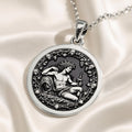 Dionysus Necklace - Greek God of Wine Coin Pendant - 925 Sterling Silver