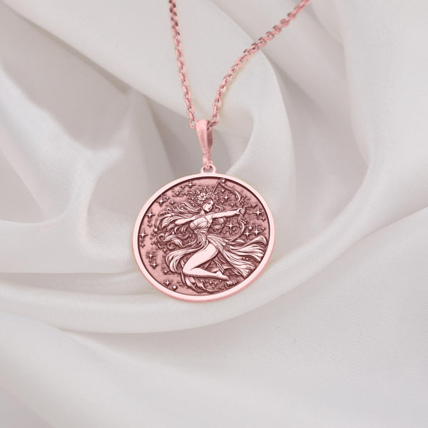 Sagittarius rose gold necklace, Rose gold Sagittarius charm, Rose gold zodiac necklace Sagittarius, Sagittarius constellation rose gold, Rose gold Sagittarius pendant, Zodiac sign necklace Sagittarius rose gold, Rose gold necklace Sagittarius