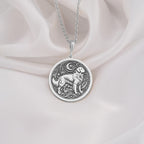 Golden Retriever Medallion Necklaces 925 925 Sterling Silver dog pendant with intricate scrollwork necklace