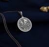 Krishna Radha pendant embodies romance and spirituality. Krishna serenading Radha with his flute makes this medallion a unique, meaningful jewelry piece, perfect for those who seek beauty and devotion in their accessories.