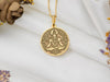 Shiva gold charm pendant, Shiva meditation necklace, Shiva meditation Gold pendant, Mahadeva gold pendant, Mahadeva gold necklace, Hindu god gold jewelry, Shiva medallion gold medallion, Real gold shiva charm Talisman, Shiva medallion