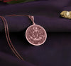 Lakshmi Rose Gold Coin necklace Hindu Goddess of Wealth, Prosperity & Fortune | Spiritual Amulet for Abundance & Blessings | Handmade Hindu Jewelry | Goddess Lakshmi Necklace for Success & Good Luck | Divine Lakshmi Talisman | Gold & Silver Lakshmi Charm for Protection & Prosperity