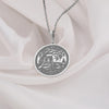 Silver Asian tiger Pendant, Silver Tiger Medallion, Tiger Round Pendant, Tiger Silver Necklace, Tiger Chain, Silver Disc Tiger Pendant, Silver Tiger Pendant, Silver Tiger Chain , Tiger Silver Jewelery, Tiger coin gift