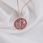 Persephone necklace, celestial goddess medallion, and Greek mythology pendant. This witchy statement piece embodies Persephone’s power, love, and transformation, with a pomegranate amulet representing rebirth and fate. Ideal for goddess worshippers, celestial fashion lovers, and seekers of symbolic jewelry with deep meaning.