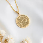 Refined gold-plated Surya sun pendant for radiant spirits, evoking celestial aura with elegance – buy this Vedic revival amulet today.